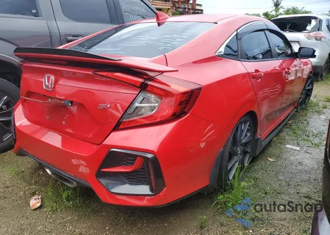 2019 Honda Civic Si из США, поврежденный, VIN 2HGFC1E50KH701424